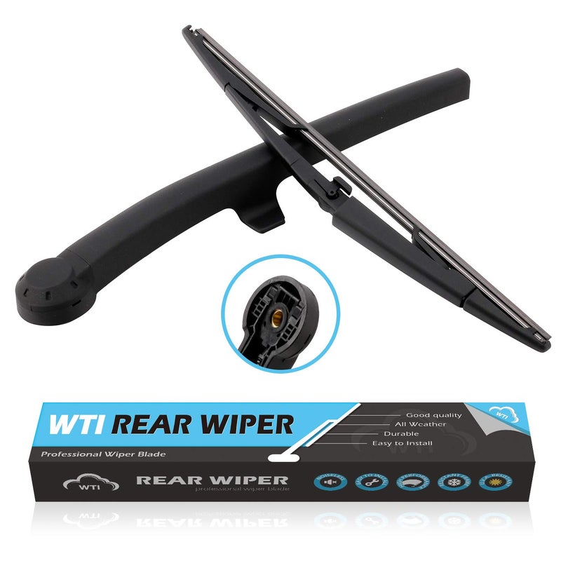 WTI Rear Wiper Arm Blade Set Compatible With Jeep Commander 2006-2010 SUV Rear Windshield Window Wiper Kits Assembly New Replacement Accessories Parts 5174877AA - Image 1